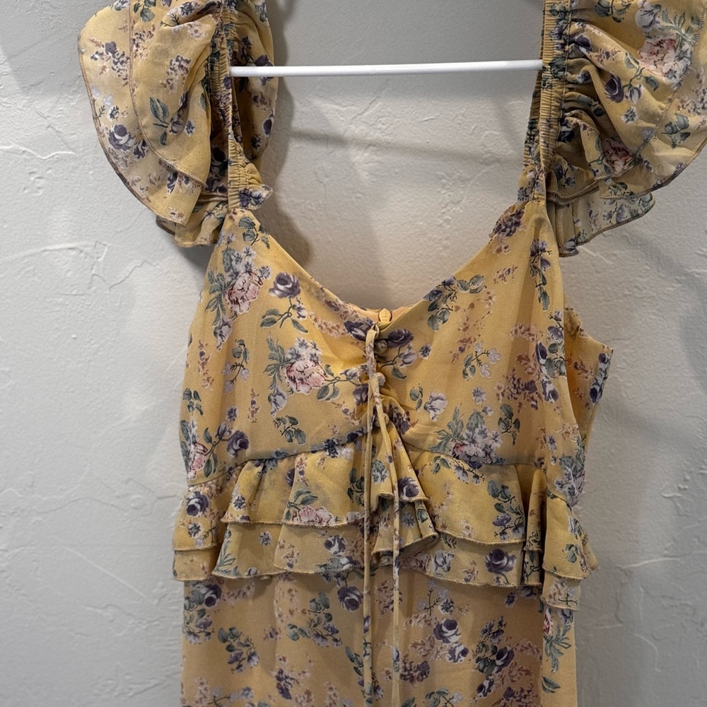 Hush floral yellow dress